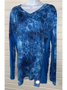 Pelagic Sz LARGE Solar Pro Sun Shirt OceanFlex UPF Outdoor Breathable VGUC